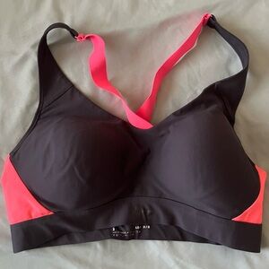 Under Armour Black and Pink Sports Bra